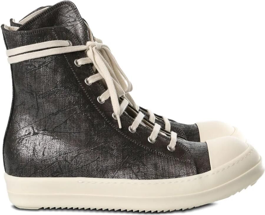 Rick Owens DRKSHDW metallic-effect lace-up sneakers Bruin