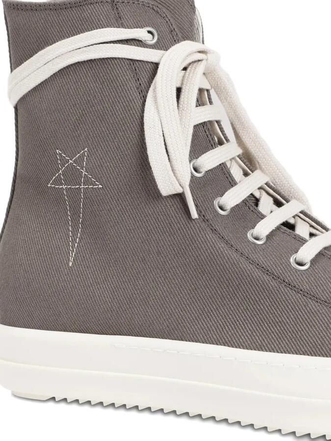 Rick Owens DRKSHDW Pentagram Ramones sneakers met borduurwerk Grijs - Foto 2