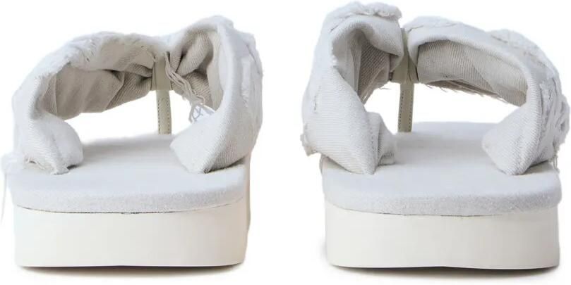 Rick Owens DRKSHDW Sandalen met franje Beige