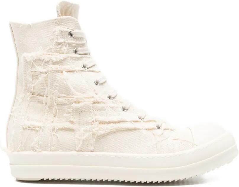 Rick Owens DRKSHDW Slash high-top sneakers Beige