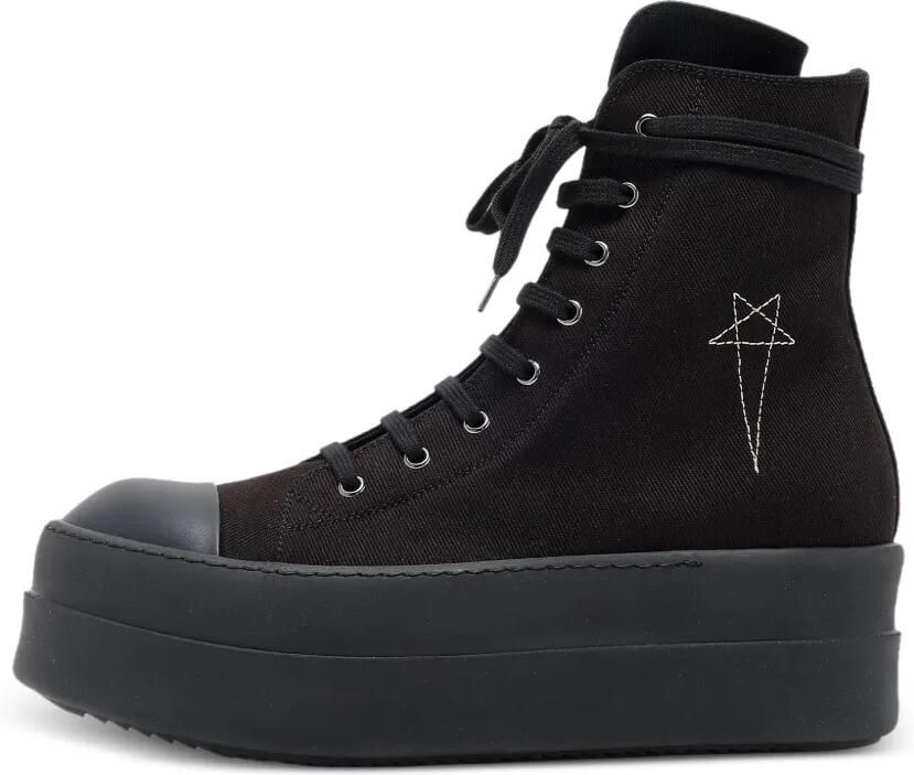 Rick Owens DRKSHDW Sneakers met dubbele bumper Zwart