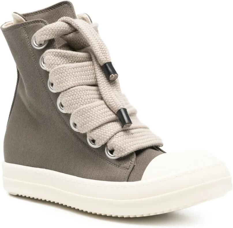Rick Owens DRKSHDW Sneakers met rits en kant Grijs