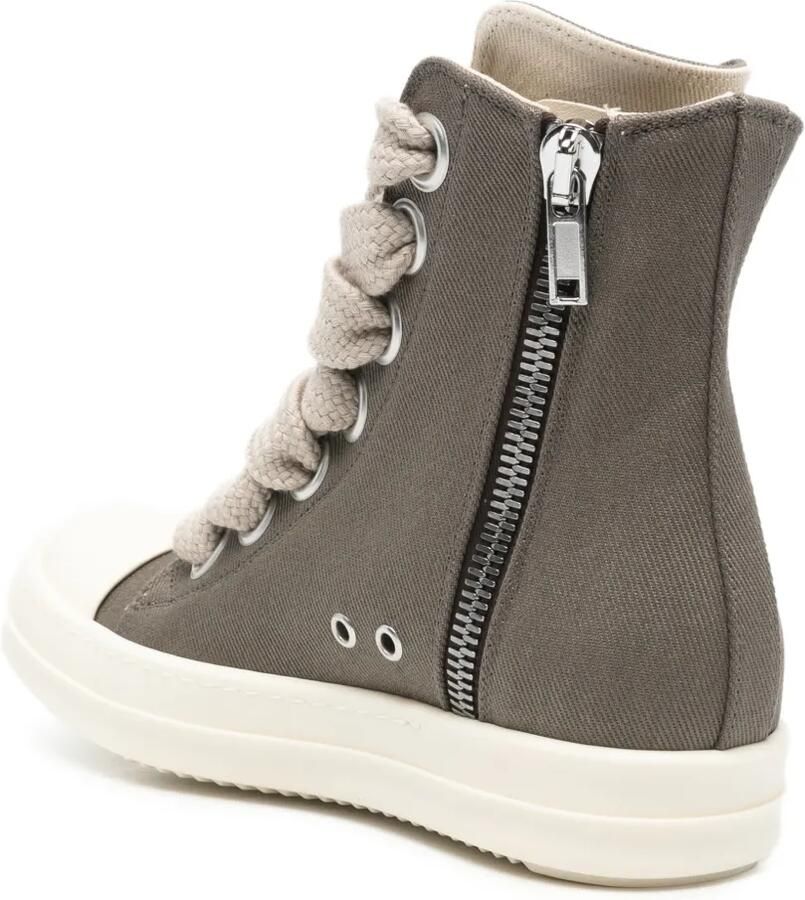 Rick Owens DRKSHDW Sneakers met rits en kant Grijs - Foto 2