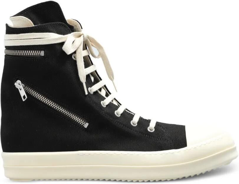 Rick Owens DRKSHDW Sneakers verfraaid met rits Zwart