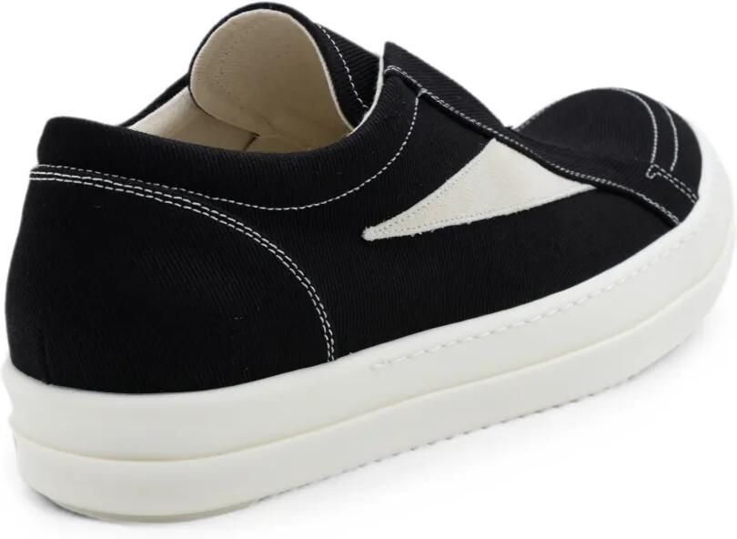Rick Owens DRKSHDW Tower veterloze denim sneakers met geverfd effect Zwart - Foto 2