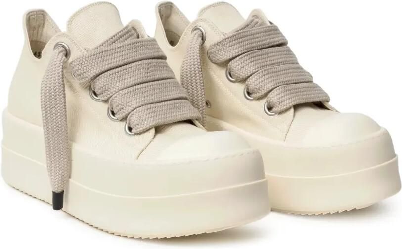 Rick Owens DRKSHDW Temple jumbolace sneakers met mega-bumper Beige - Foto 5