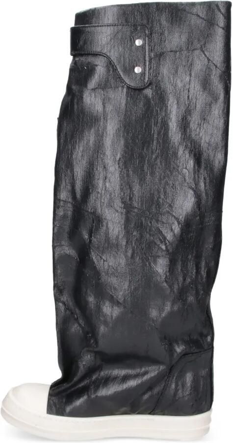 Rick Owens DRKSHDW Tower Elephant gecoate canvas laarzen Zwart - Foto 3