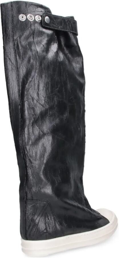 Rick Owens DRKSHDW Tower Elephant gecoate canvas laarzen Zwart - Foto 4