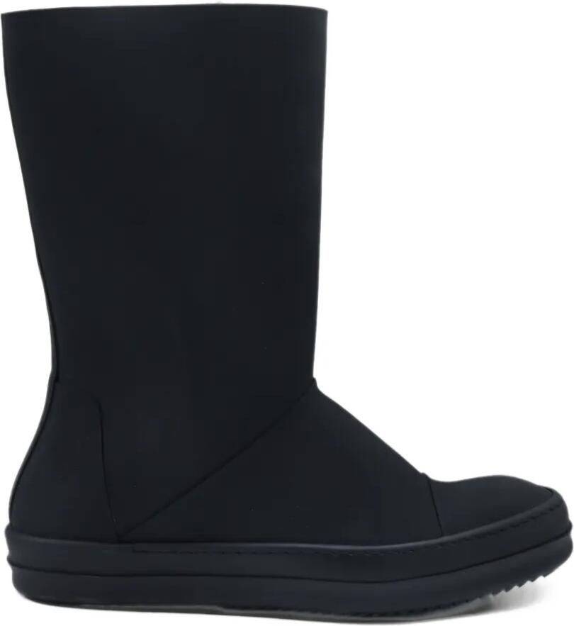 Rick Owens DRKSHDW tower sneakwaders in all black rubber Zwart