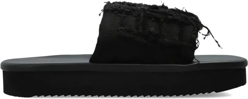 Rick Owens DRKSHDW Twisted slippers met plateauzool Zwart