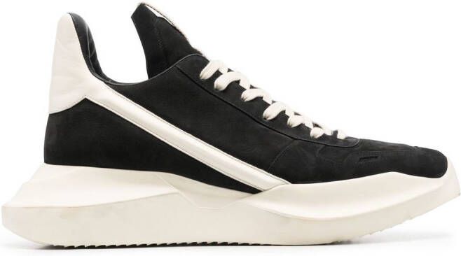 Rick Owens Geth sneakers met veters Zwart