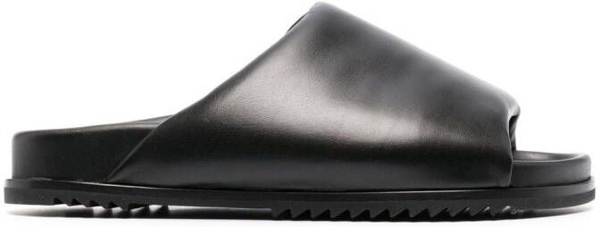 Rick Owens Granolas gewatteerde slippers Zwart