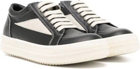 Rick Owens Kids Tweekleurige sneakers Zwart