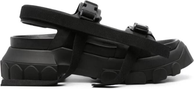 Rick Owens Leren sandalen Zwart