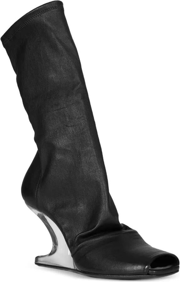 Rick Owens Lilies Cantilever laarzen met open neus en sleehak Zwart - Foto 3