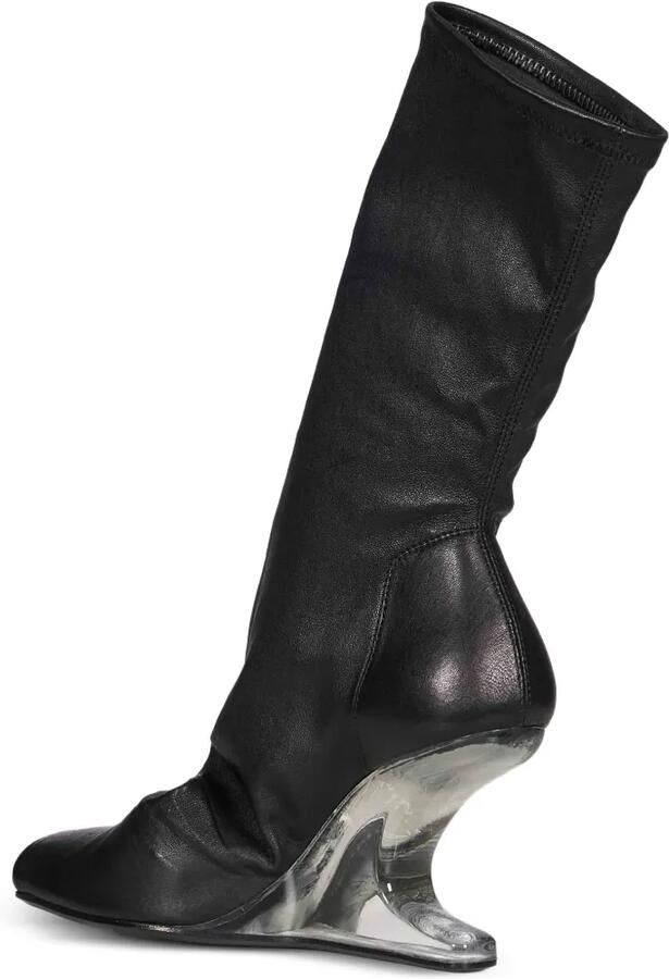 Rick Owens Lilies Cantilever laarzen met open neus en sleehak Zwart - Foto 2