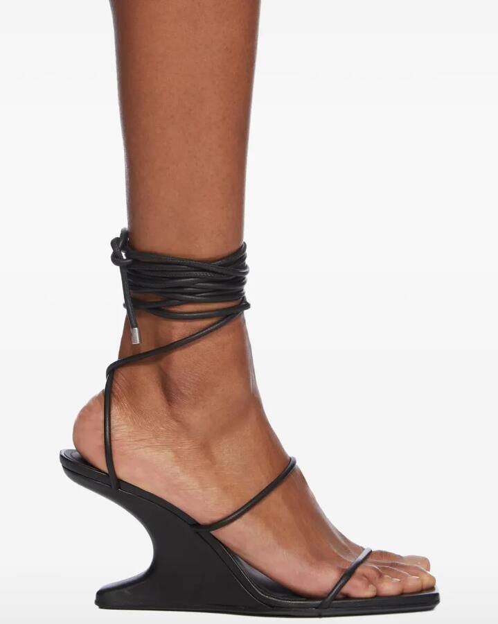 Rick Owens Lilies Cantilever sandalen met bandjes Zwart