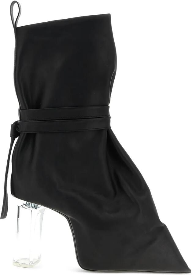 Rick Owens 120 mm Taco Kiss laarzen Zwart