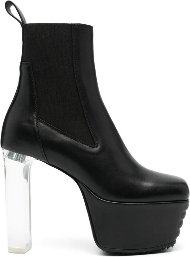Rick Owens 165mm Minimal Grill Beatle 65 laarzen Zwart