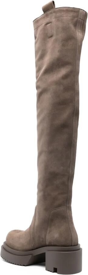 Rick Owens 70 mm Wader Bogun overknee laarzen Bruin - Foto 4