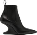 Rick Owens 80 mm Sharp enkellaarzen Zwart - Zwart