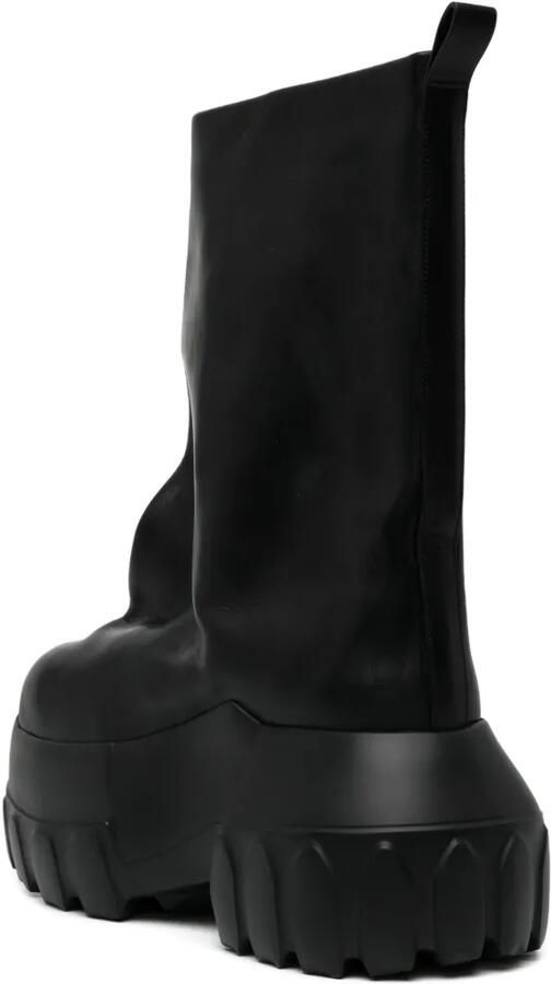 Rick Owens 90 mm Mega Tractor laarzen Zwart