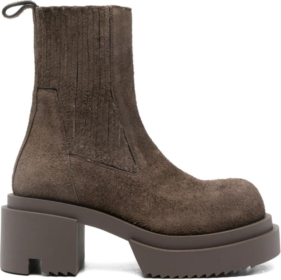 Rick Owens Beatle Bogun laarzen met plateauzool Bruin