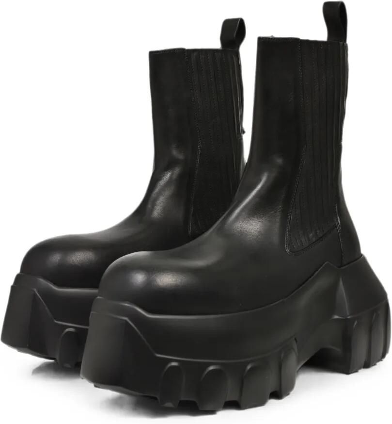 Rick Owens Beatle Mega Tractor laarzen met elastische zool en chunky zool Zwart - Foto 2