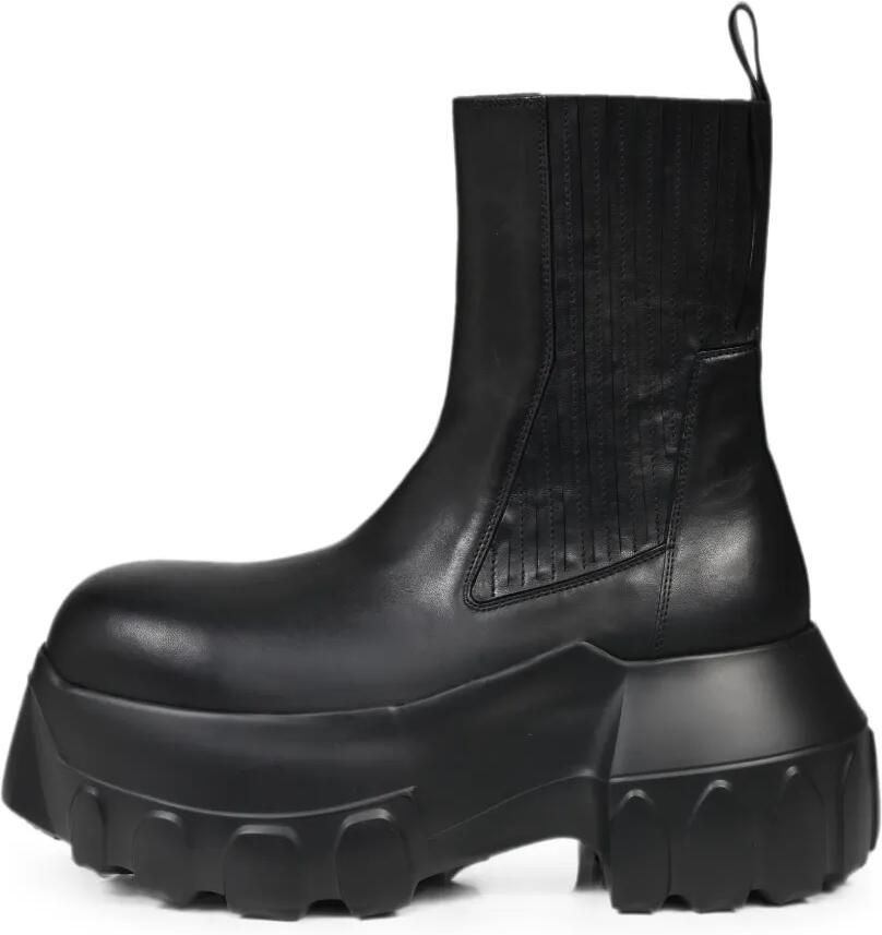 Rick Owens Beatle Mega Tractor laarzen met elastische zool en chunky zool Zwart - Foto 3