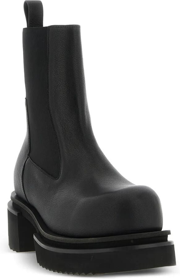 Rick Owens Beetle Bogun leren Chelsea laarzen Zwart - Foto 2
