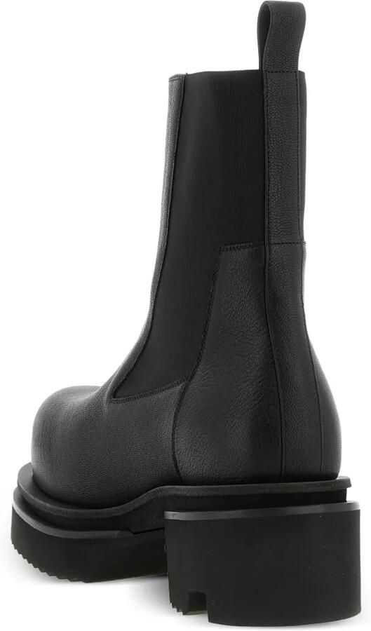 Rick Owens Beetle Bogun leren Chelsea laarzen Zwart - Foto 3