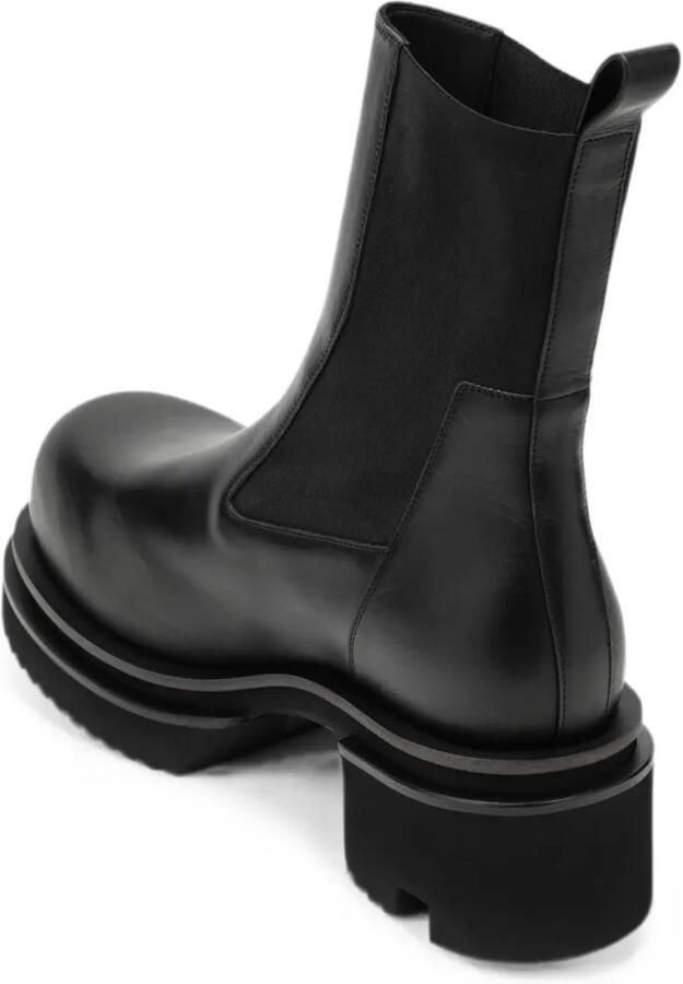 Rick Owens Bogun leren laarzen Zwart - Foto 4