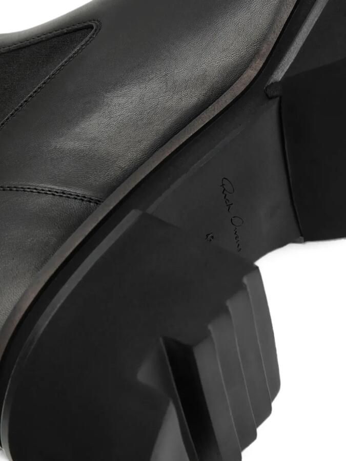 Rick Owens Bogun leren laarzen Zwart - Foto 3