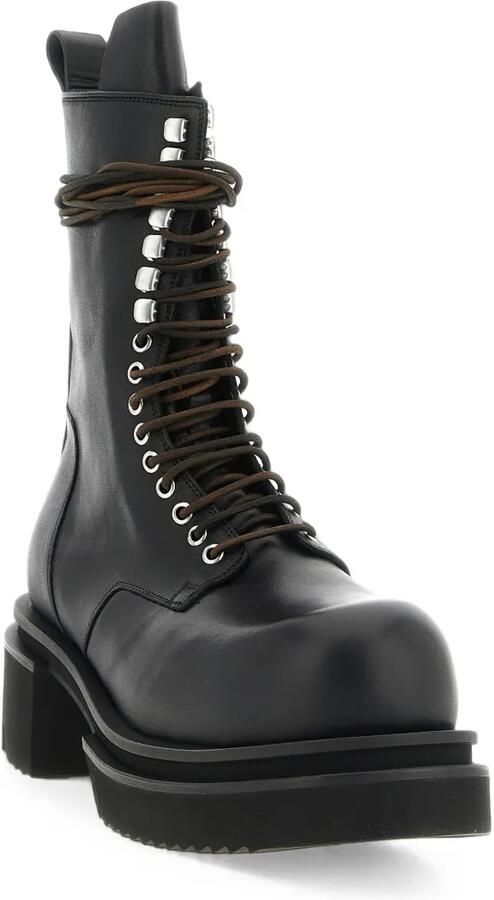 Rick Owens Bogun veterlaarzen Zwart