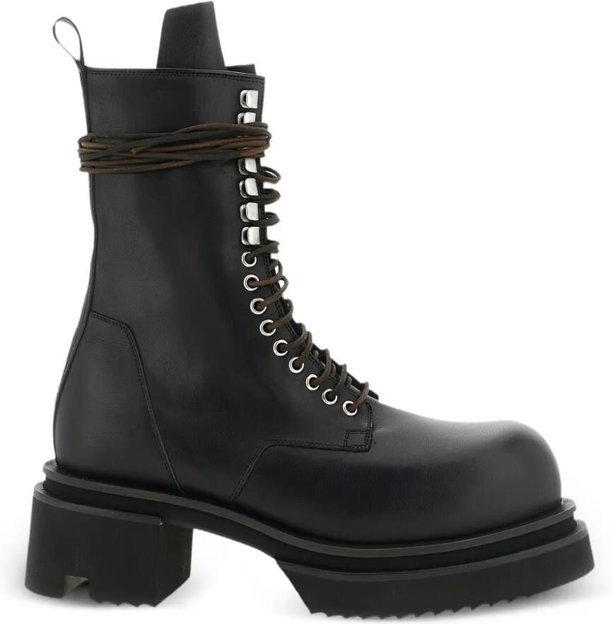 Rick Owens Bogun veterlaarzen Zwart - Foto 2