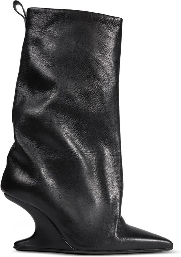Rick Owens Cantilever scherpe laarzen Zwart