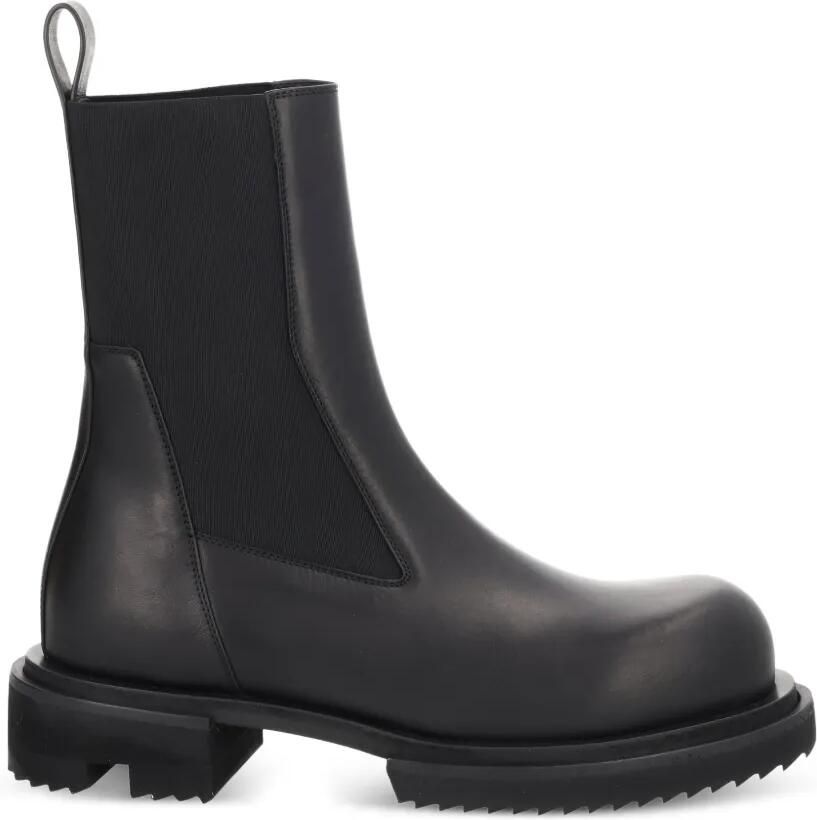 Rick Owens Chelsea laarzen met chunky zool Zwart