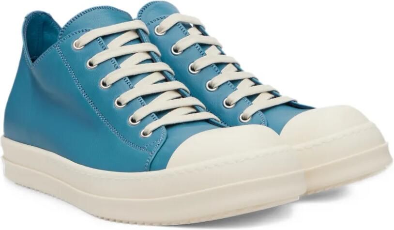 Rick Owens Concordians Ramones leather sneakers Blauw - Foto 2