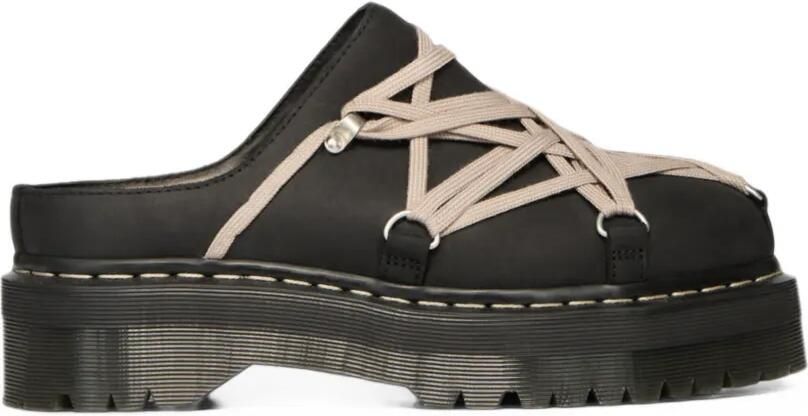 Rick Owens Dr. Martens Quad Sole Megalace mules Zwart
