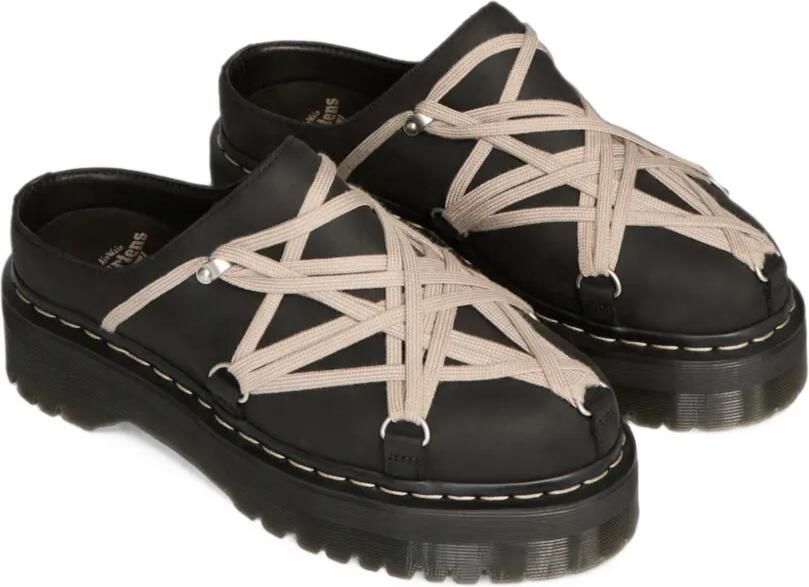 Rick Owens Dr. Martens Quad Sole Megalace mules Zwart - Foto 2