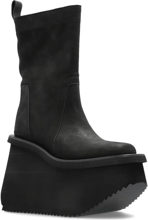 Rick Owens Enkellaarzen met plateauzool Zwart - Foto 3