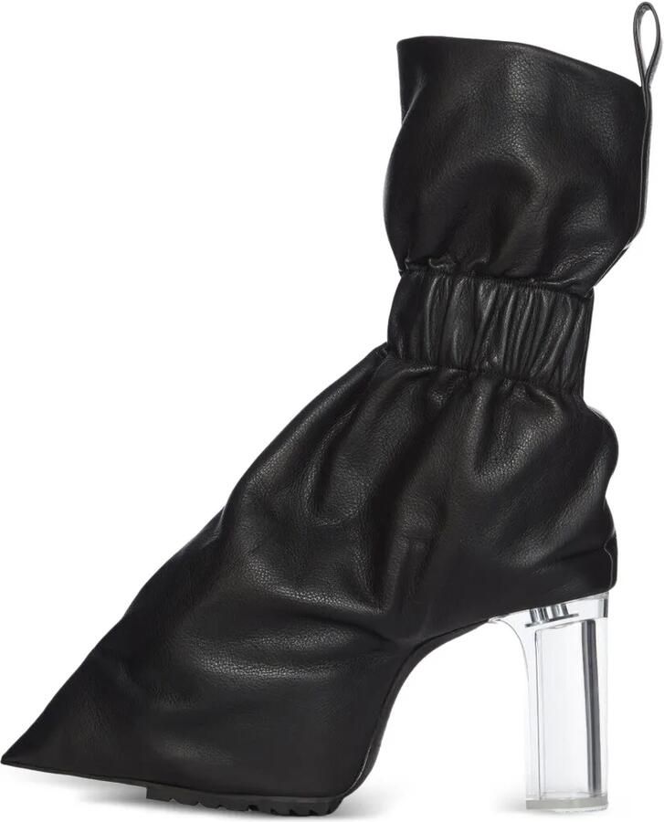 Rick Owens Enkellaarzen met ruches Zwart - Foto 2