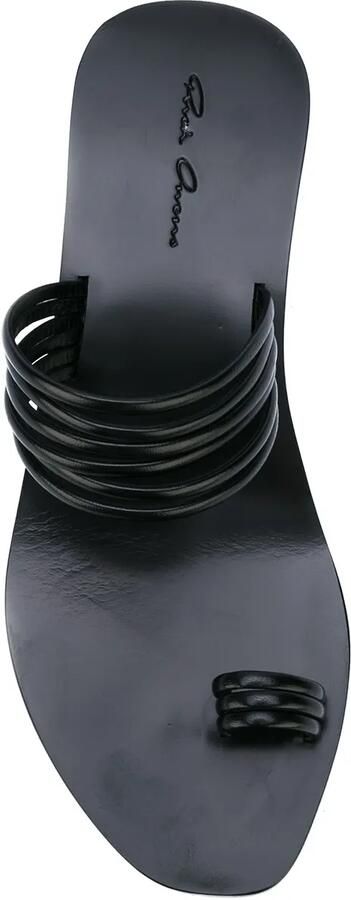 Rick Owens geometric sandals Zwart