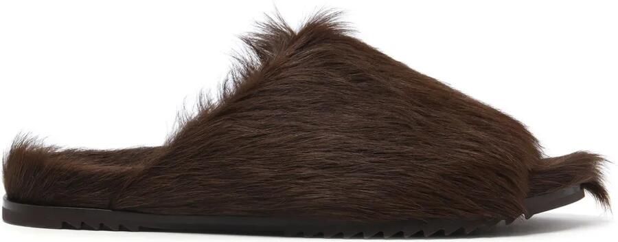 Rick Owens Granolas slippers met open neus Bruin