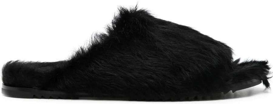 Rick Owens Granolas slippers met open neus Zwart