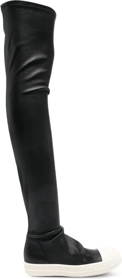 Rick Owens High Stocking Sneaks laarzen Zwart