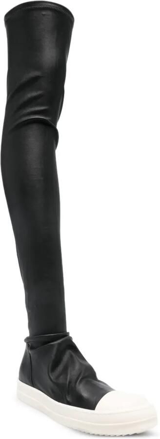 Rick Owens High Stocking Sneaks laarzen Zwart - Foto 3