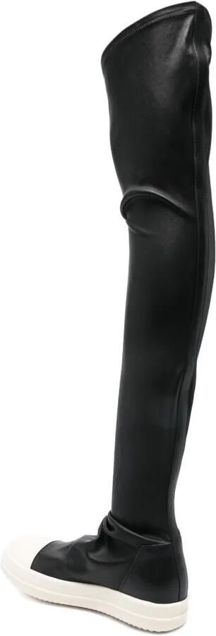 Rick Owens High Stocking Sneaks laarzen Zwart - Foto 4