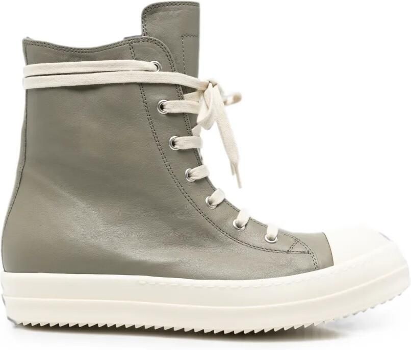 Rick Owens High-top leren sneakers Grijs