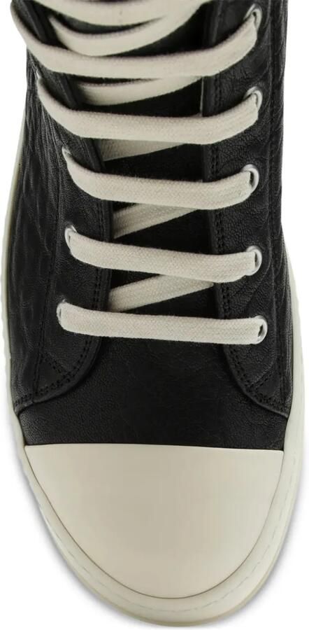 Rick Owens High-top leren sneakers Zwart - Foto 4